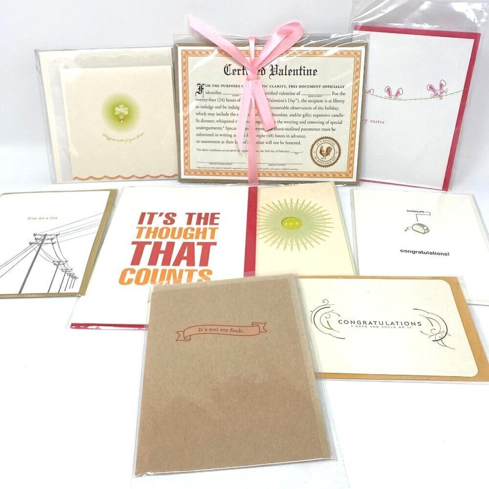 Bundle 9 Greeting Cards/ Envelopes Various Occasions